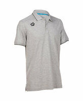 Arena Team Poloshirt Solid Cotton heather-greyr S