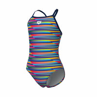 Arena G Racing Stripe Swimsuit Lightdrop Back multi-navy 14-15
