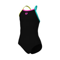 Arena G Swimsuit Lightdrop Solid black/soft-green/water/rose 12-13
