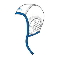 Magazijn opruiming Turbo Waterpolocap nummer 15 wit classic