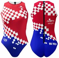 Magazijn opruiming Turbo (SIZE 2XL) Waterpolo badpak Croatia  FR44/D42/2XL