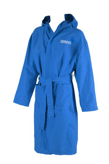 Arena badjas Zeal royal/white badjas met bedrukking tot 300cm2