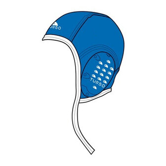Magazijn opruiming Turbo Waterpolocap nummer 14 blauw classic