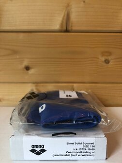 Sale! kindermaat 116 Arena B Solid Squared Short Jr royal/white 6-7Y