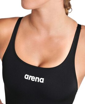 Arena W Team Swimsuit Swim Pro Solid black-white 40