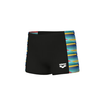 Arena B Racing Stripe Swim Short black-black multi 6-7