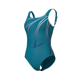Arena W Swimsuit Giorgia Squared Back C Cup green-blue 42