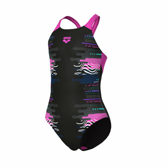 Arena G Rhythm Swimsuit V Back L black black-shocking pink 14-15