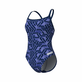 Arena W Escape Swimsuit Challenge Back navy/team-navy 32
