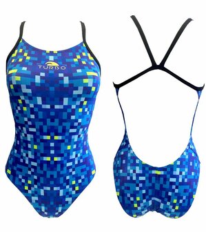 opruiming showmodel Turbo (SIZE M) Sportbadpak Pro Racer Thin Pixels FR38/D36/M