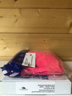 Sale! Turbo (SIZE L) Waterpolobadpak Swim Comfort pink FR40/D38/L op=op