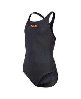 Arena G Team Swimsuit Pro Solid asphalt-black 12-13