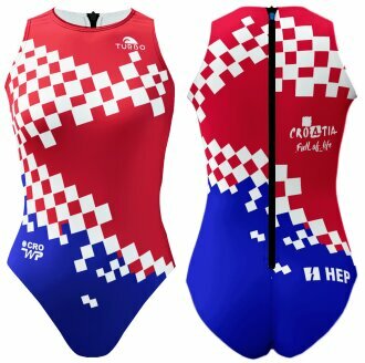 Magazijn opruiming Turbo (SIZE 2XL) Waterpolo badpak Croatia  FR44/D42/2XL