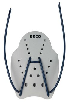 BECO Handpaddles, ergonomisch, maat L, grijs