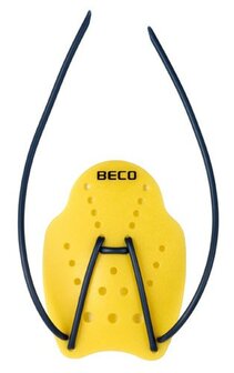 BECO Handpaddles, ergonomisch, maat S, geel