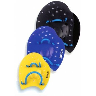 BECO Handpaddles, hydronomisch, maat M, blauw