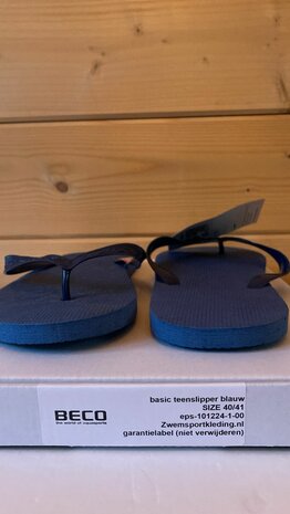 Opruiming showmodel Beco teenslippers donkerblauw maat 40-41 op=op