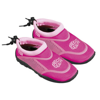 opruiming showmodel BECO Kinder neopreen surfschoentje, sealife, roze, maat 22-23